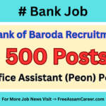 Bank Job : Bank of Baroda Notification out for 500 Vacancy, Apply Online