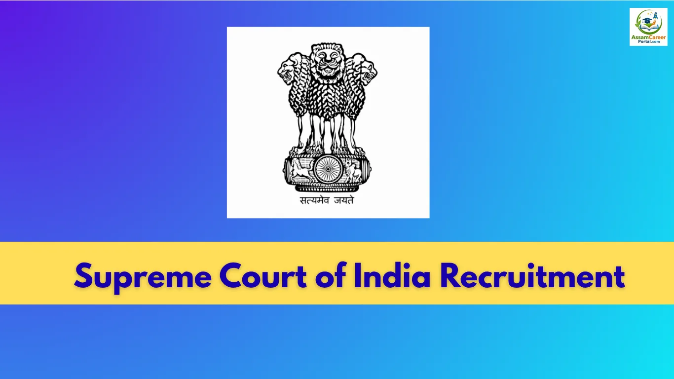 Supreme Court of India Recruitment 2026: 250 Junior Court Assistant Vacancies, Apply by 28 October